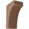 Ekena Millwork 5 1/4"W x 8"D x 12"H Clarksville Wood Vintage Decor Bracket, Weathered Brown BKTWD05X08X12CVBR - alternate 1